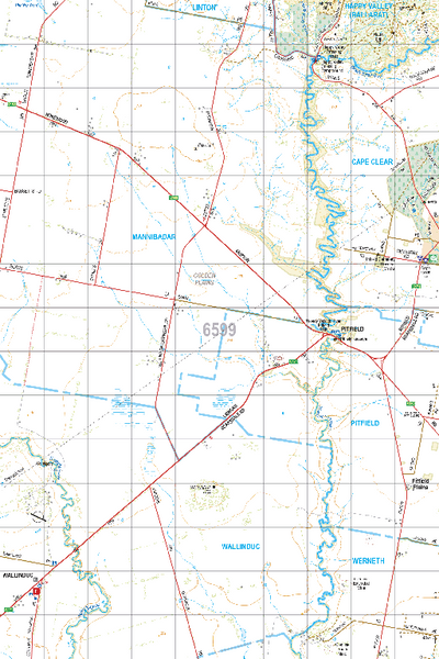 Map 6599 - Spatial Vision's Vicmap Book (South West Edition 8, 2025 Update) - 50K Series Preview 1