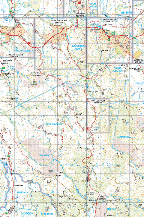 Map 6618 - Spatial Vision's Vicmap Book (South East Edition 8, 2025) - 50K Series Preview 1