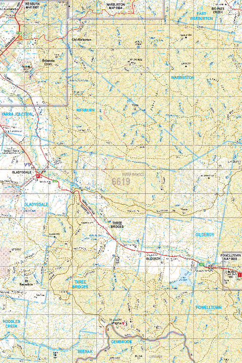 Map 6619 - Spatial Vision's Vicmap Book (South East Edition 8, 2025) - 50K Series Preview 1