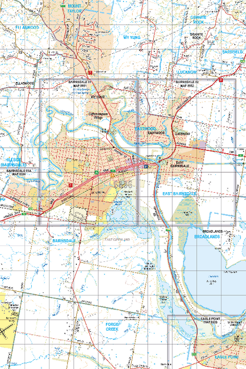 Map 6636 - Spatial Vision's Vicmap Book (South East Edition 8, 2025) - 50K Series Preview 1
