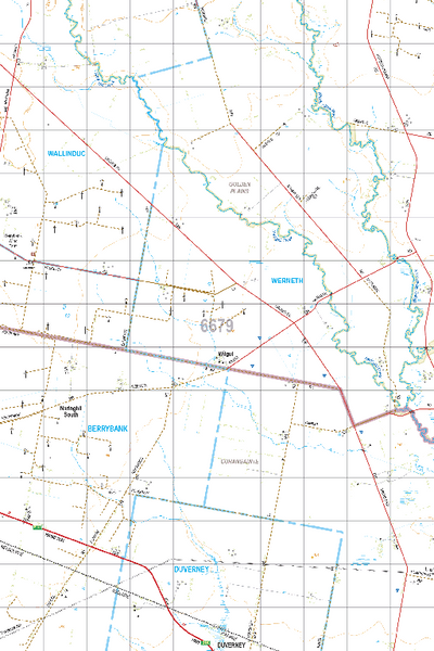 Map 6679 - Spatial Vision's Vicmap Book (South West Edition 8, 2025 Update) - 50K Series Preview 1