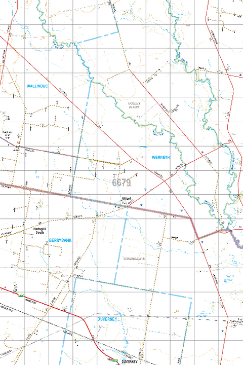 Map 6679 - Spatial Vision's Vicmap Book (South West Edition 8, 2025 Update) - 50K Series Preview 1