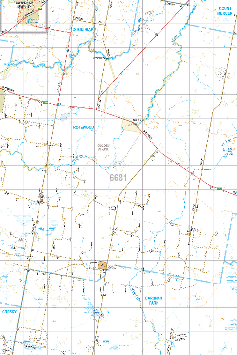 Map 6681 - Spatial Vision's Vicmap Book (South West Edition 8, 2025 Update) - 50K Series Preview 1
