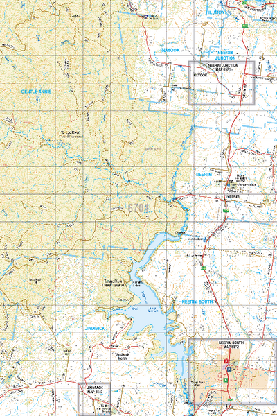 Map 6701 - Spatial Vision's Vicmap Book (South East Edition 8, 2025) - 50K Series Preview 1