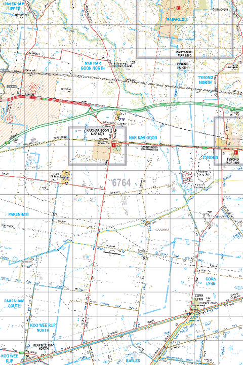 Map 6764 - Spatial Vision's Vicmap Book (South East Edition 8, 2025) - 50K Series Preview 1