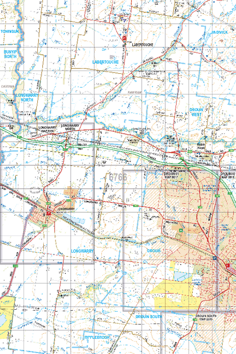 Map 6766 - Spatial Vision's Vicmap Book (South East Edition 8, 2025) - 50K Series Preview 1