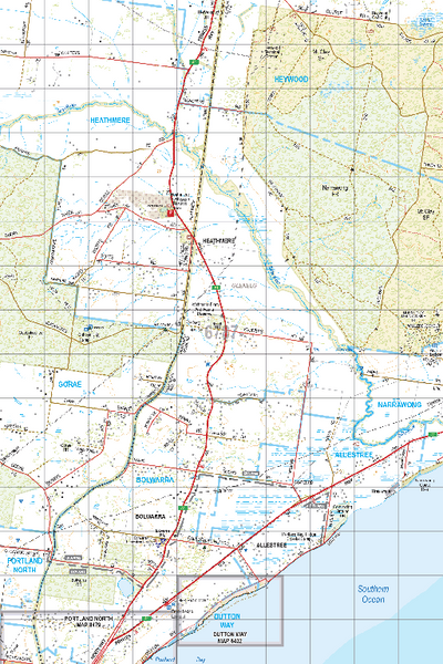Map 6787 - Spatial Vision's Vicmap Book (South West Edition 8, 2025 Update) - 50K Series Preview 1