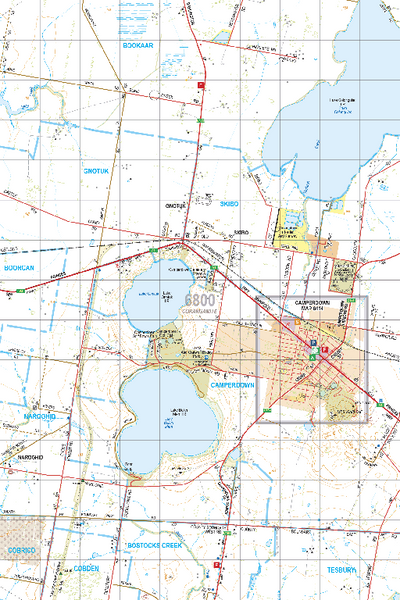 Map 6800 - Spatial Vision's Vicmap Book (South West Edition 8, 2025 Update) - 50K Series Preview 1