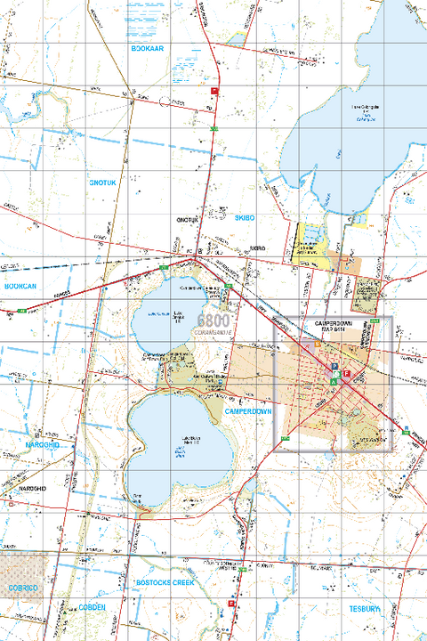 Map 6800 - Spatial Vision's Vicmap Book (South West Edition 8, 2025 Update) - 50K Series Preview 1
