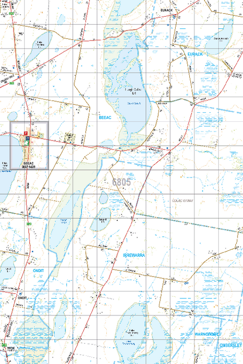 Map 6805 - Spatial Vision's Vicmap Book (South West Edition 8, 2025 Update) - 50K Series Preview 1
