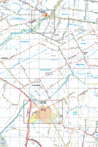 Map 6823 - Spatial Vision's Vicmap Book (South East Edition 8, 2025) - 50K Series Preview 1