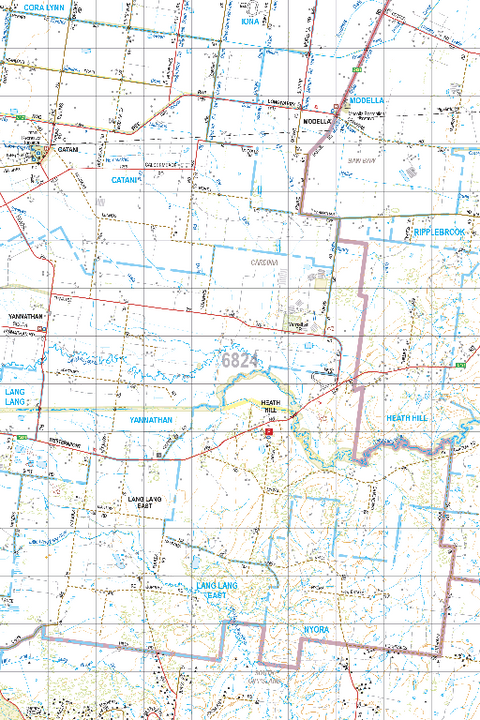 Map 6824 - Spatial Vision's Vicmap Book (South East Edition 8, 2025) - 50K Series Preview 1