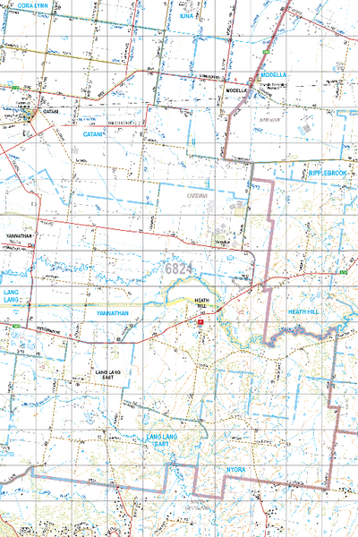 Map 6824 - Spatial Vision's Vicmap Book (South East Edition 8, 2025) - 50K Series Preview 1