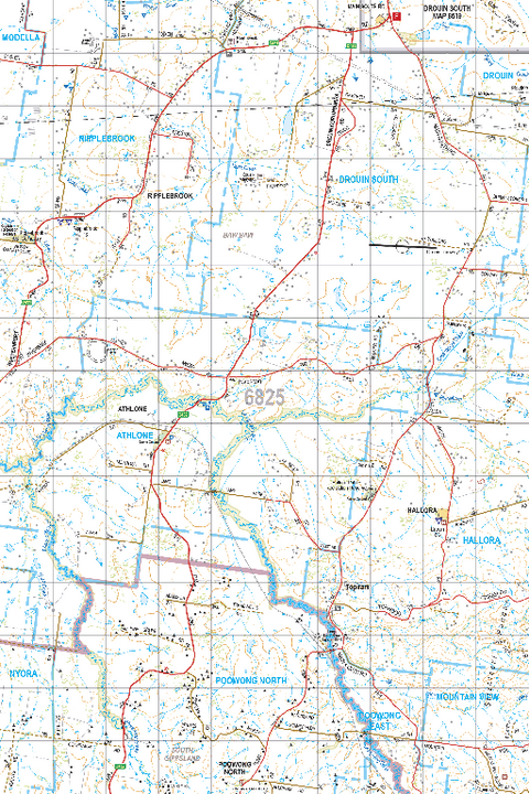 Map 6825 - Spatial Vision's Vicmap Book (South East Edition 8, 2025) - 50K Series Preview 1