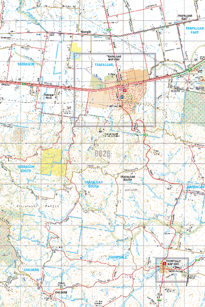Map 6828 - Spatial Vision's Vicmap Book (South East Edition 8, 2025) - 50K Series Preview 1