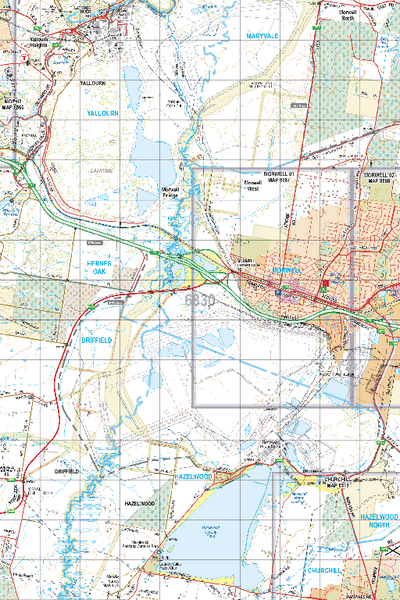 Map 6830 - Spatial Vision's Vicmap Book (South East Edition 8, 2025) - 50K Series Preview 1
