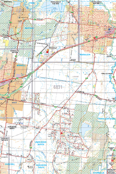 Map 6831 - Spatial Vision's Vicmap Book (South East Edition 8, 2025) - 50K Series Preview 1