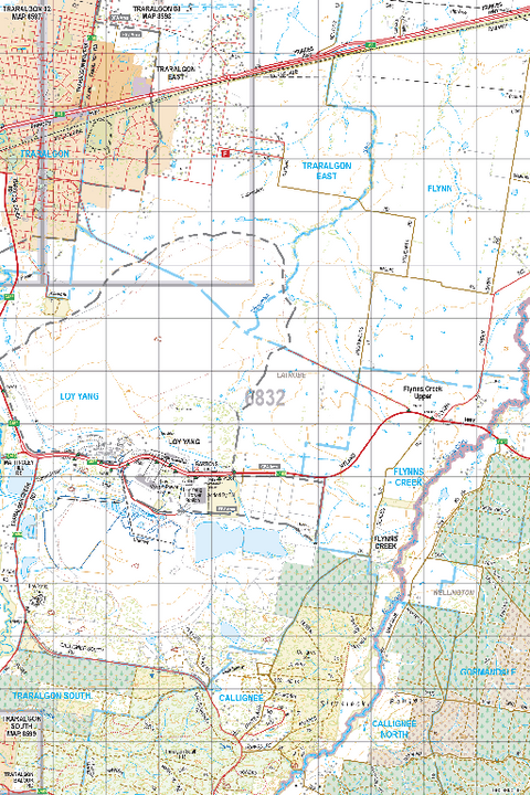 Map 6832 - Spatial Vision's Vicmap Book (South East Edition 8, 2025) - 50K Series Preview 1