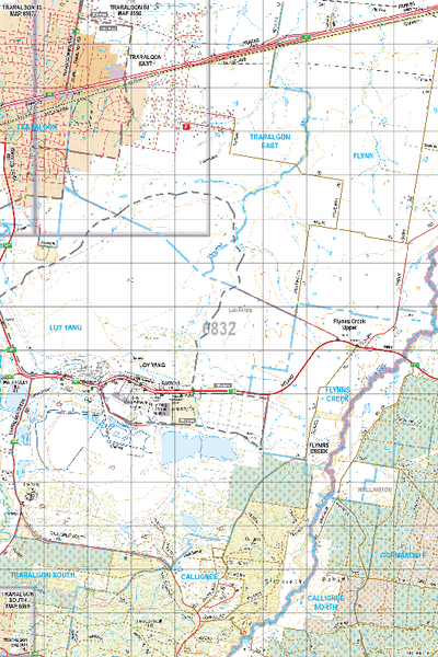 Map 6832 - Spatial Vision's Vicmap Book (South East Edition 8, 2025) - 50K Series Preview 1