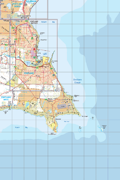 Map 6842 - Spatial Vision's Vicmap Book (South West Edition 8, 2025 Update) - 50K Series Preview 1