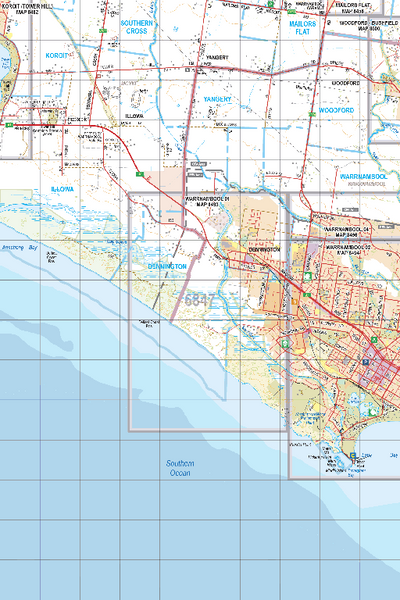 Map 6847 - Spatial Vision's Vicmap Book (South West Edition 8, 2025 Update) - 50K Series Preview 1