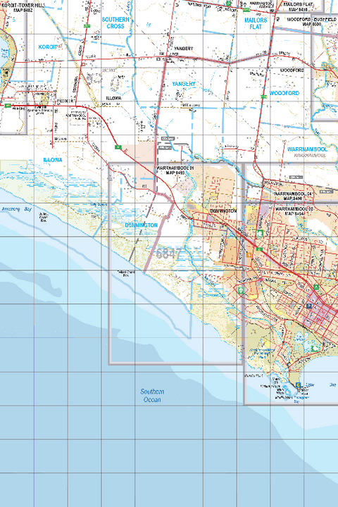 Map 6847 - Spatial Vision's Vicmap Book (South West Edition 8, 2025 Update) - 50K Series Preview 1
