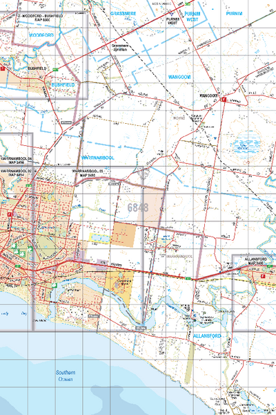 Map 6848 - Spatial Vision's Vicmap Book (South West Edition 8, 2025 Update) - 50K Series Preview 1