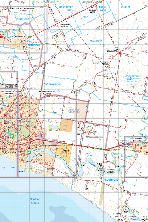 Map 6848 - Spatial Vision's Vicmap Book (South West Edition 8, 2025 Update) - 50K Series Preview 1