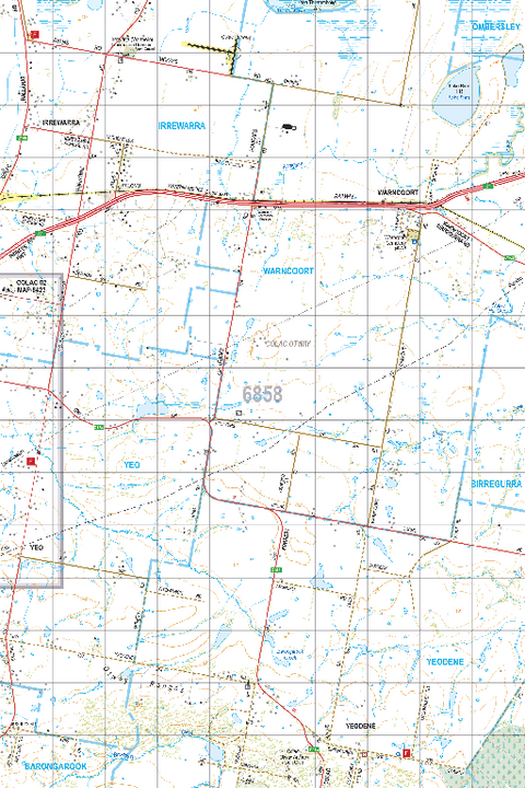 Map 6858 - Spatial Vision's Vicmap Book (South West Edition 8, 2025 Update) - 50K Series Preview 1