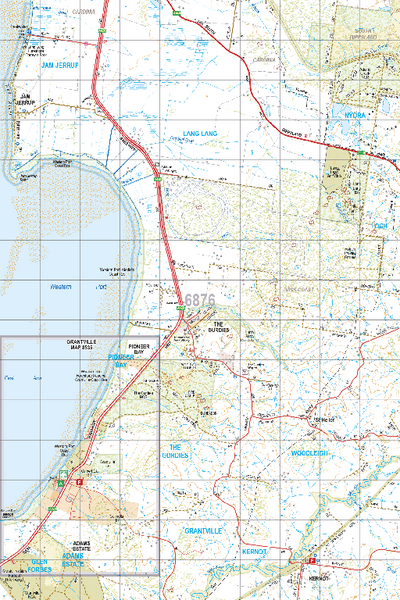 Map 6876 - Spatial Vision's Vicmap Book (South East Edition 8, 2025) - 50K Series Preview 1