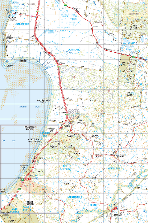 Map 6876 - Spatial Vision's Vicmap Book (South East Edition 8, 2025) - 50K Series Preview 1