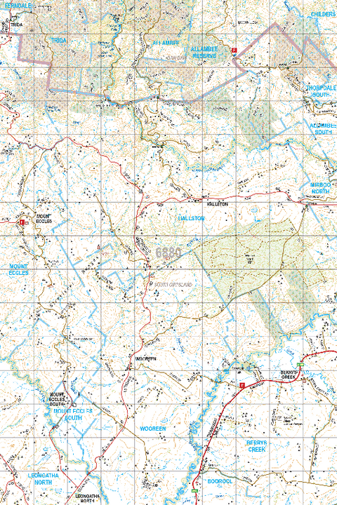 Map 6880 - Spatial Vision's Vicmap Book (South East Edition 8, 2025) - 50K Series Preview 1