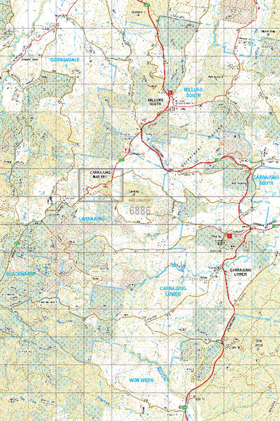 Map 6886 - Spatial Vision's Vicmap Book (South East Edition 8, 2025) - 50K Series Preview 1
