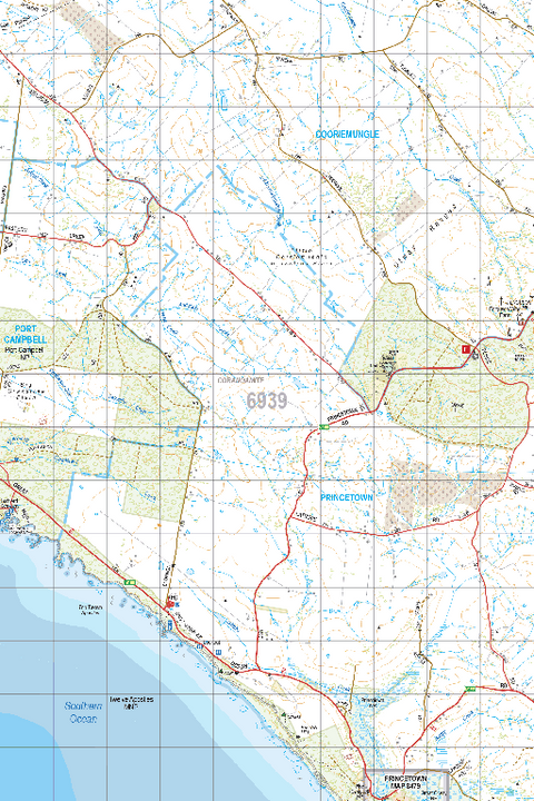 Map 6939 - Spatial Vision's Vicmap Book (South West Edition 8, 2025 Update) - 50K Series Preview 1