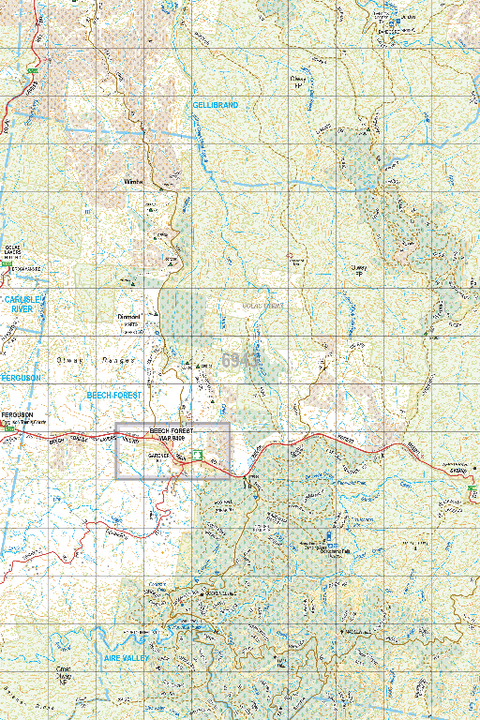 Map 6943 - Spatial Vision's Vicmap Book (South West Edition 8, 2025 Update) - 50K Series Preview 1