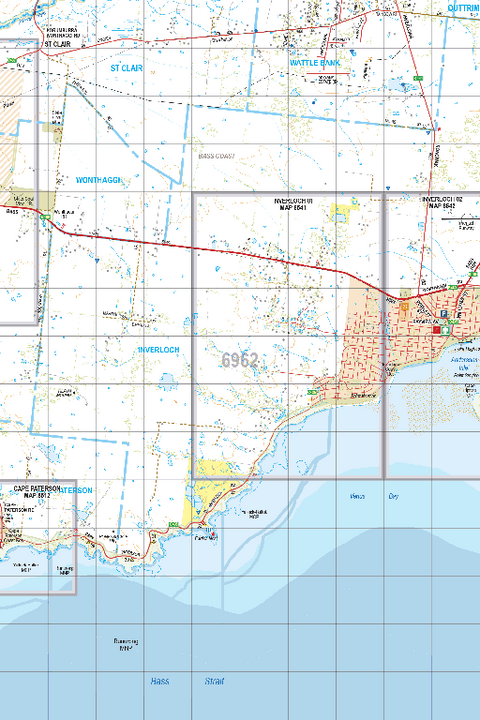 Map 6962 - Spatial Vision's Vicmap Book (South East Edition 8, 2025) - 50K Series Preview 1