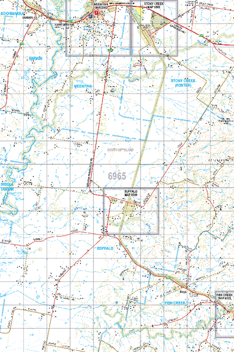 Map 6965 - Spatial Vision's Vicmap Book (South East Edition 8, 2025) - 50K Series Preview 1