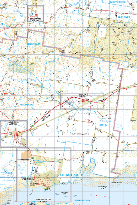 Map 6969 - Spatial Vision's Vicmap Book (South East Edition 8, 2025) - 50K Series Preview 1