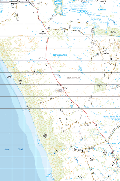 Map 6984 - Spatial Vision's Vicmap Book (South East Edition 8, 2025) - 50K Series Preview 1