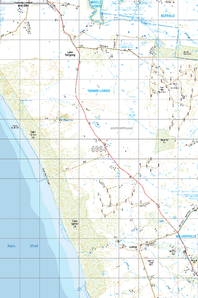 Map 6984 - Spatial Vision's Vicmap Book (South East Edition 8, 2025) - 50K Series Preview 1