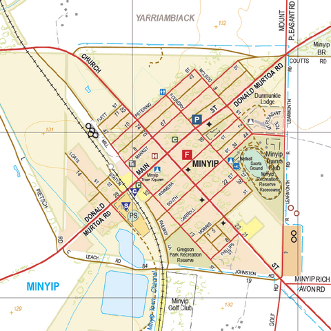 Minyip - Spatial Vision's Vicmap Book (South West Edition 8, 2025 Update) Preview 1