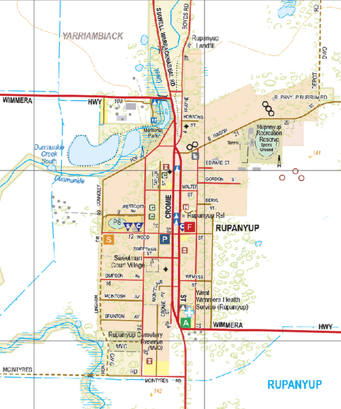 Rupanyup - Spatial Vision's Vicmap Book (South West Edition 8, 2025 Update) Preview 1
