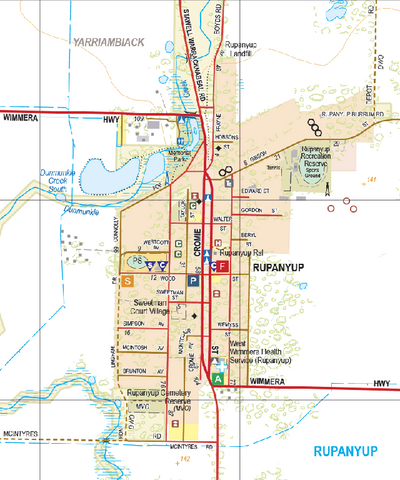 Rupanyup - Spatial Vision's Vicmap Book (South West Edition 8, 2025 Update) Preview 1