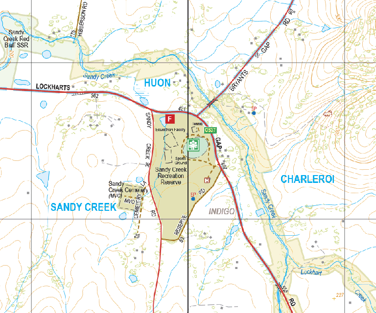 Sandy Creek - Spatial Vision's Vicmap Book (North East Edition 8, 2025 ...