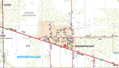 Shepparton East - Spatial Vision's Vicmap Book (North East Edition 8, 2025) Preview 1