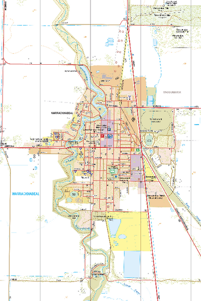 Warracknabeal - Spatial Vision's Vicmap Book (South West Edition 8, 2025 Update) Preview 1