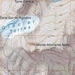 Viachile Editores Travel and Trekking Map Torres del Paine digital map