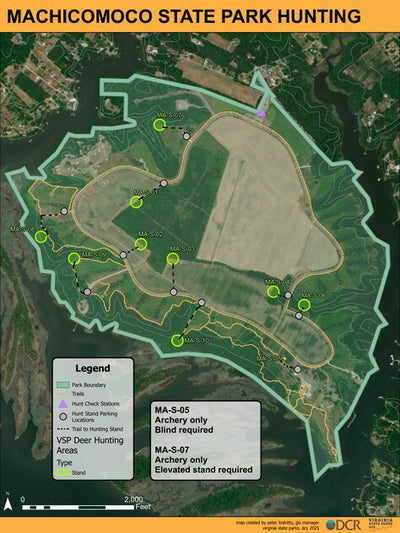 Machicomoco State Park - Hunt Map Preview 1