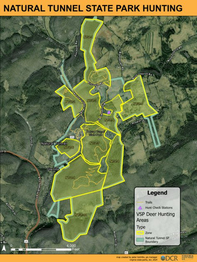 Natural Tunnel State Park - Hunt Map Preview 1