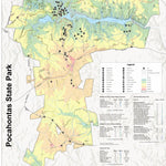 Virginia State Parks Pocahontas State Park digital map